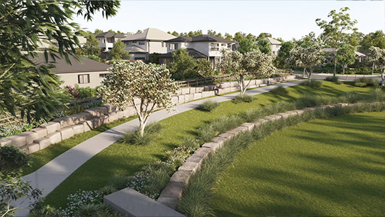 A collection of artist’s impressions of the Appin Grove project.